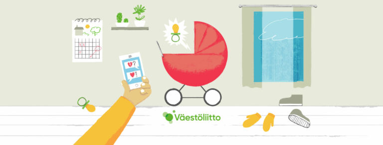Perhepulma - Conversational support for parents free of charge. Services are produced by Väestöliitto - Family Federation of Finland.